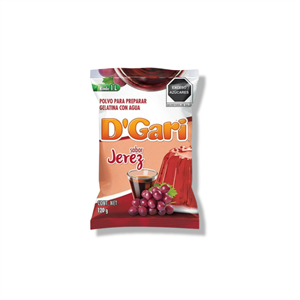 Gelatina D´Gari Agua Sabor Jerez 120gr.