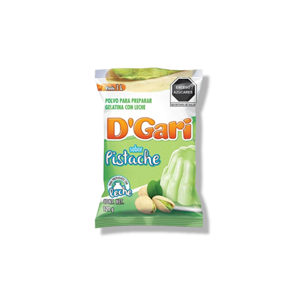 Gelatina D´Gari Leche Sabor Pistache 120gr.