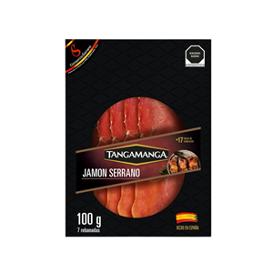 Jamón serrano Tangamanga- 100GR